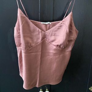 Abercrombie & Fitch rose toned satin effect camisole